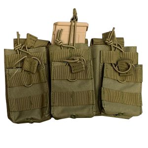 PORTA CARGADOR TRIPLE M4 RBN TACTICAL VERDE