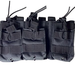 PORTA CARGADOR TRIPLE M4 RBN TACTICAL NEGRO