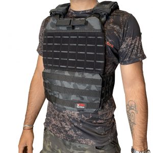 CHALECO TACTICO RBN TACTICAL PORTA PLACA 473 CAMO NEGRO
